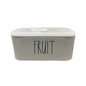 RAE DUNN NWT "FRUIT" Ceramic Bowl with Vent Lid